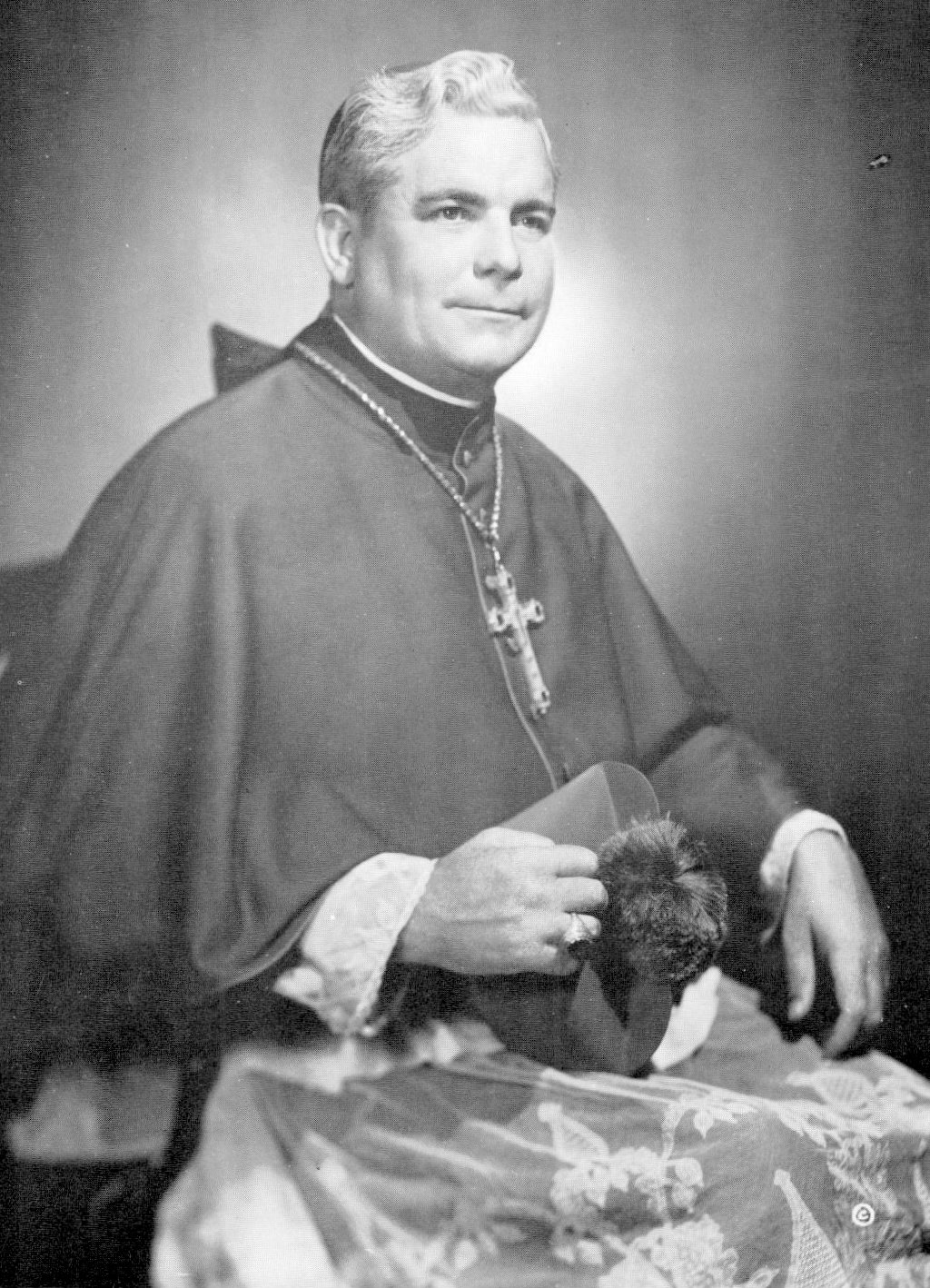 Bishop Russell J. McVinney is pictured here in this 1960 official portrait.